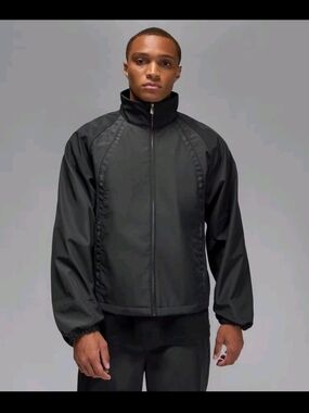 Jordan M J AIR Black Jacket hv0081-045 Men's Size XL